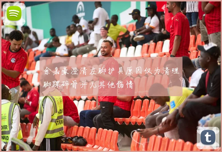 余嘉豪澄清左脚护具原因仅为清理脚踝碎骨并无其他伤情
